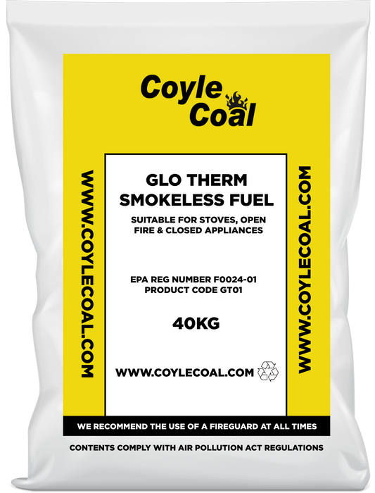 Coyle’s Glo Therm 40KG + 1 bag of Softwood + 1 bag kindling